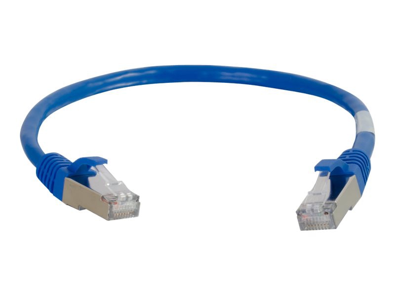 C2G 25ft Cat5e Snagless Shielded (STP) Ethernet Network Patch Cable - Blue - Patch cable - RJ-45 (M) to RJ-45 (M)