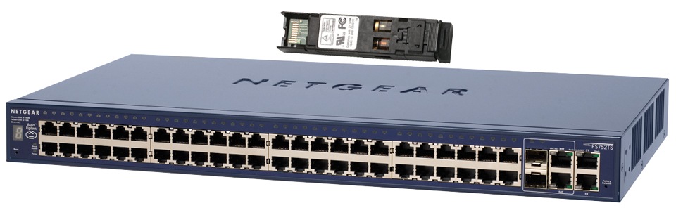 NETGEAR FS752TS & 1 MM SFP GBIC BUND