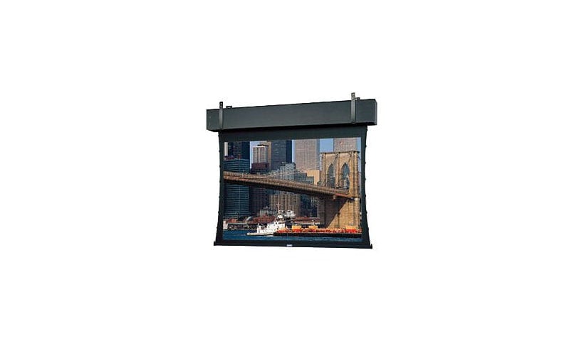 Da-Lite Tensioned Professional Electrol Series Projection Screen - Ceiling-Recessed with Wooden Case - 240in Screen