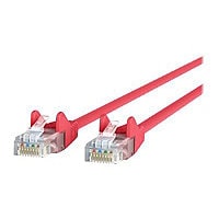 Belkin Cat6 12ft Red Ethernet Patch Cable, UTP, 24 AWG, Snagless, Molded, RJ45, M/M, 12'