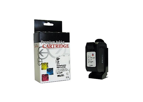 Clover Remanufactured Ink for HP C6625A (#17), 410 page yield, Tri-Color