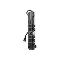 Belkin 8-Outlet Pivot-Plug Power Strip Surge Protector - 6ft Cord - Gray