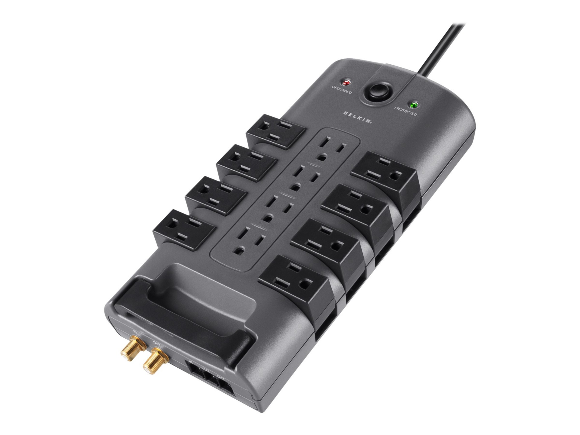 Belkin 12-Outlet Pivot-Plug Surge Protectors - 8 foot Cable - 4320 Joules