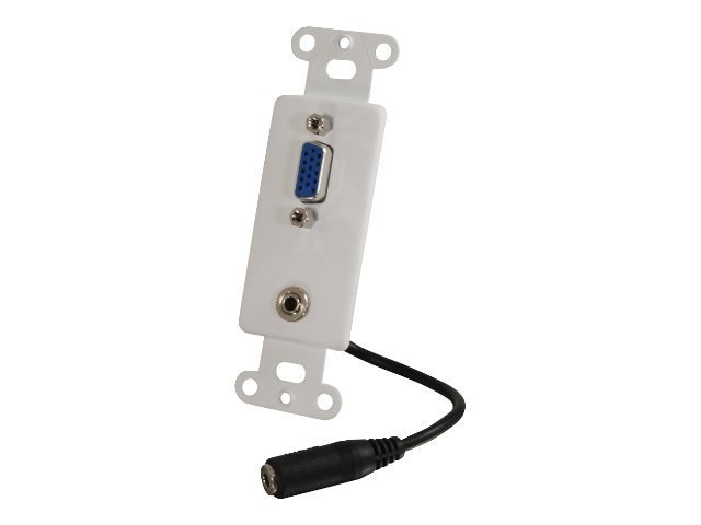 C2G VGA and 3.5mm Audio Pass Through Wall Plate