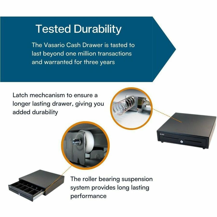 Thumbnail 4 of 7 for apg Cash Drawer Vasario 1616 Cash Drawer: VB554A-BL1616