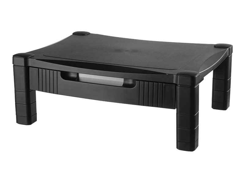 Kantek MS420 - Single Level with Drawer stand - for monitor / notebook / printer / fax - black