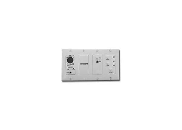 Valcom In-Wall Audio Mixer with Remote White