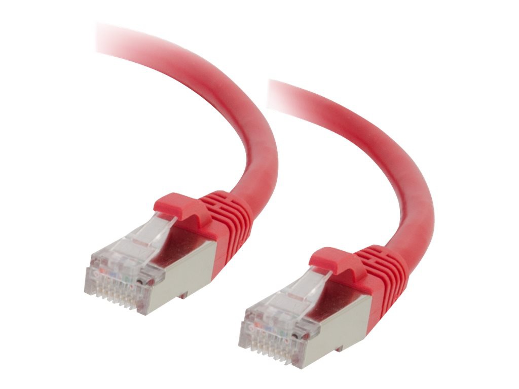 C2G 10' CAT5e Snagless Shielded Ethernet Network Patch Cable - Red