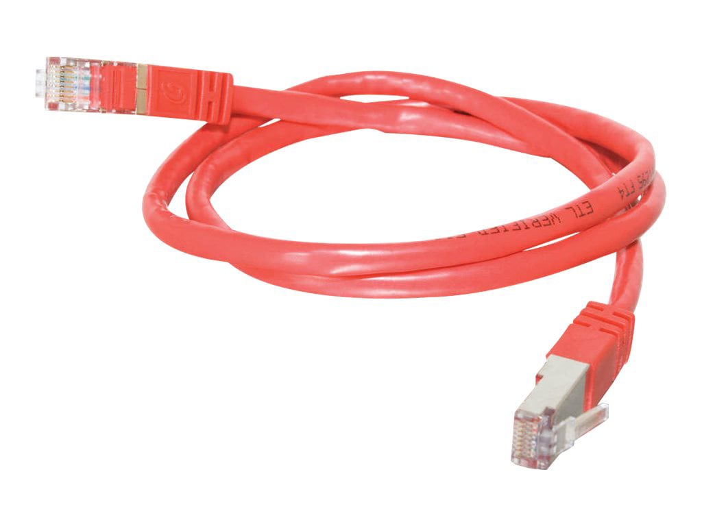 C2G 14ft Cat5e Snagless Shielded (STP) Ethernet Network Patch Cable - Red -