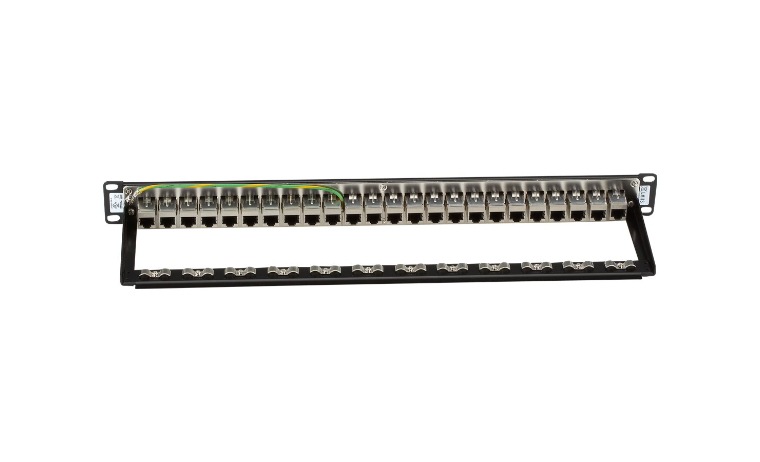 ブラックボックス　cb Black Box Feed-Through patch panel - 1U - 19