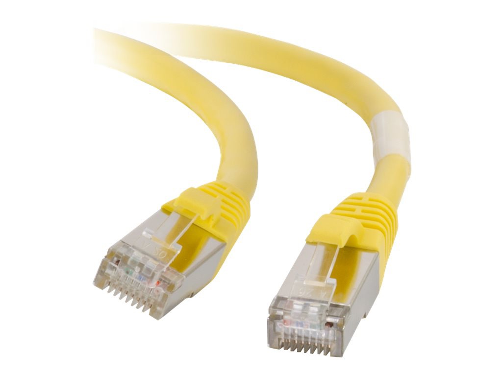 C2G 7ft Cat5e Snagless Shielded (STP) Ethernet Network Patch Cable - Yellow