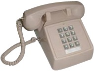 Cortelco 2500 Desk Telephone Beige