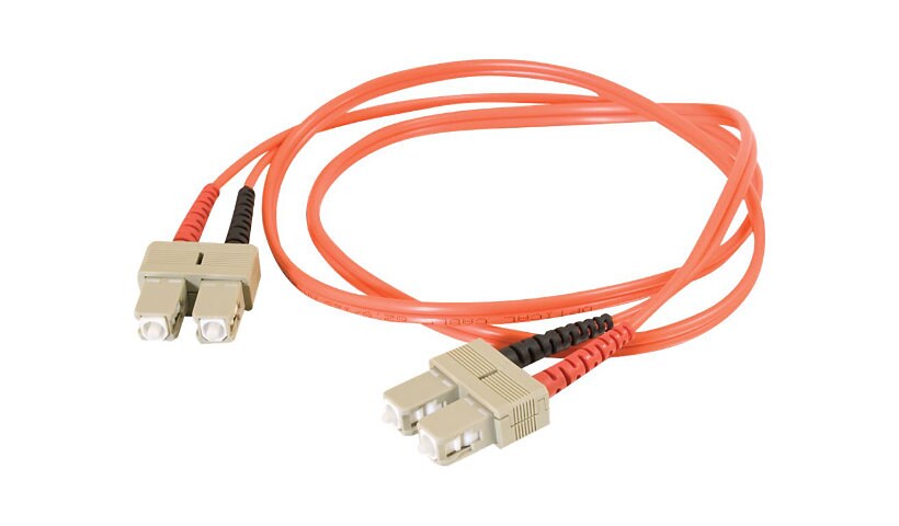 C2G 10m SC-SC 62.5/125 OM1 Duplex Multimode PVC Fiber Optic Cable - Orange