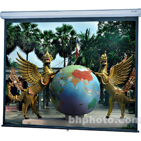 Da-Lite Model C Series Projection Screen with CSR - Wall or Ceiling Mounted Manual Screen - 72in Screen