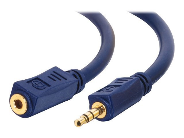 C2G Velocity 50ft Velocity 3.5mm M/F Stereo Audio Extension Cable - audio e