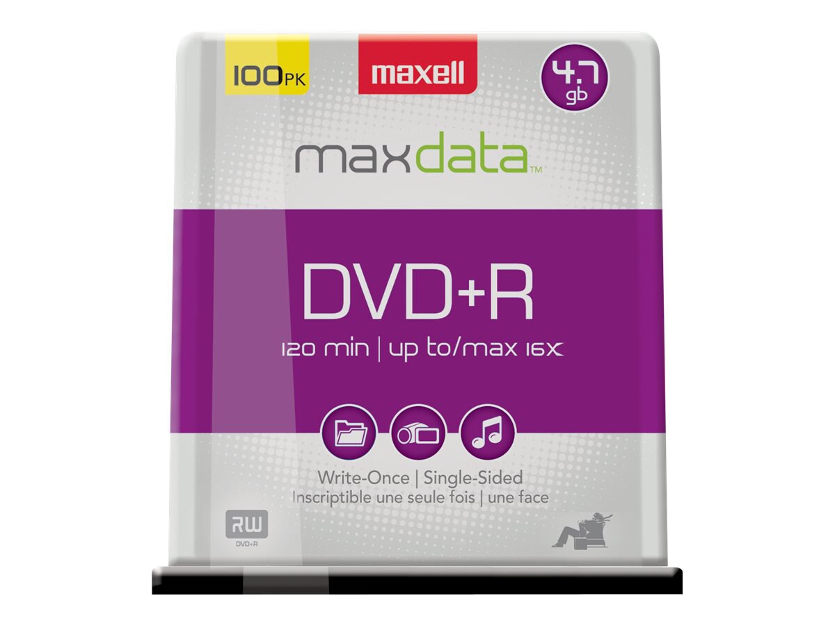 Maxell - DVD+R x 100 - 4.7 Go - support de stockage