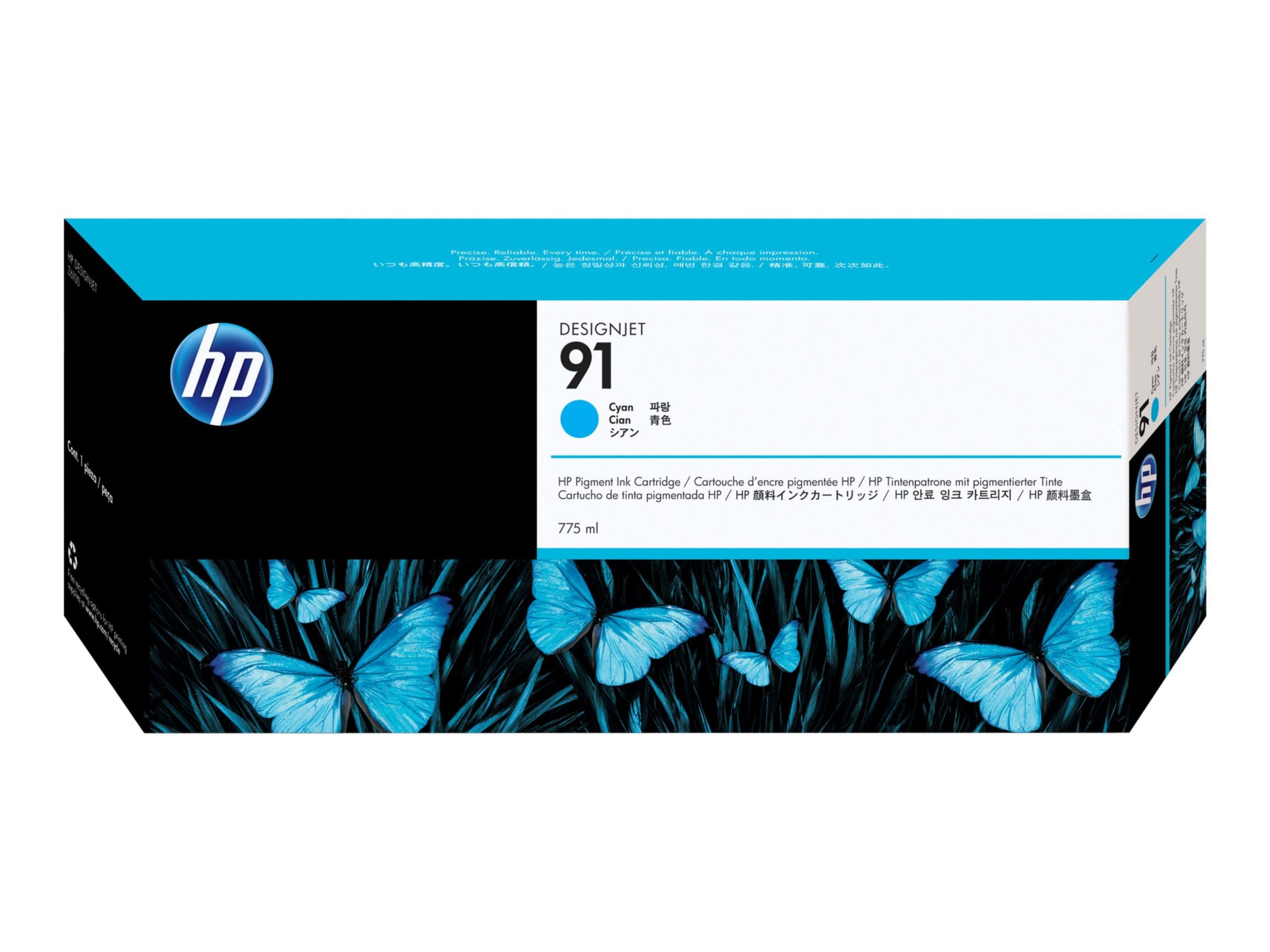 HP 91 DesignJet Pigment Ink Cartridge - Cyan