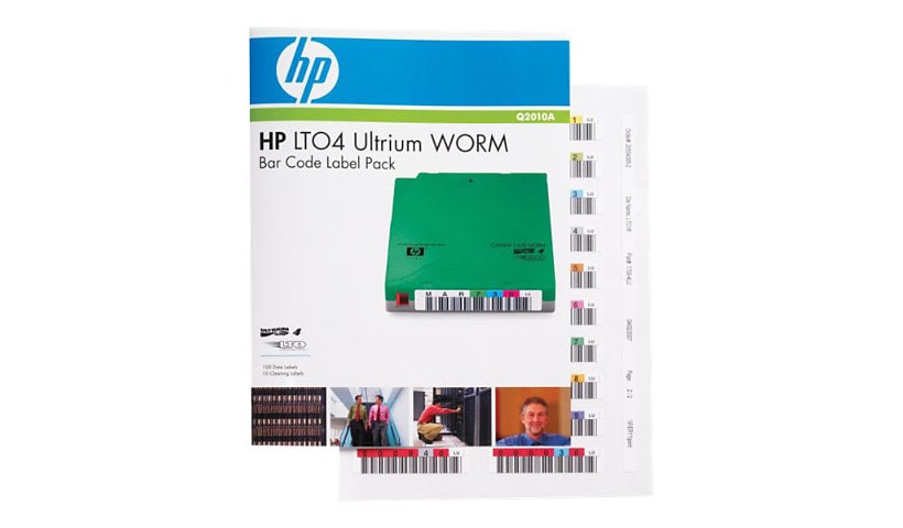 HPE Ultrium 4 WORM Bar Code Label Pack - barcode labels