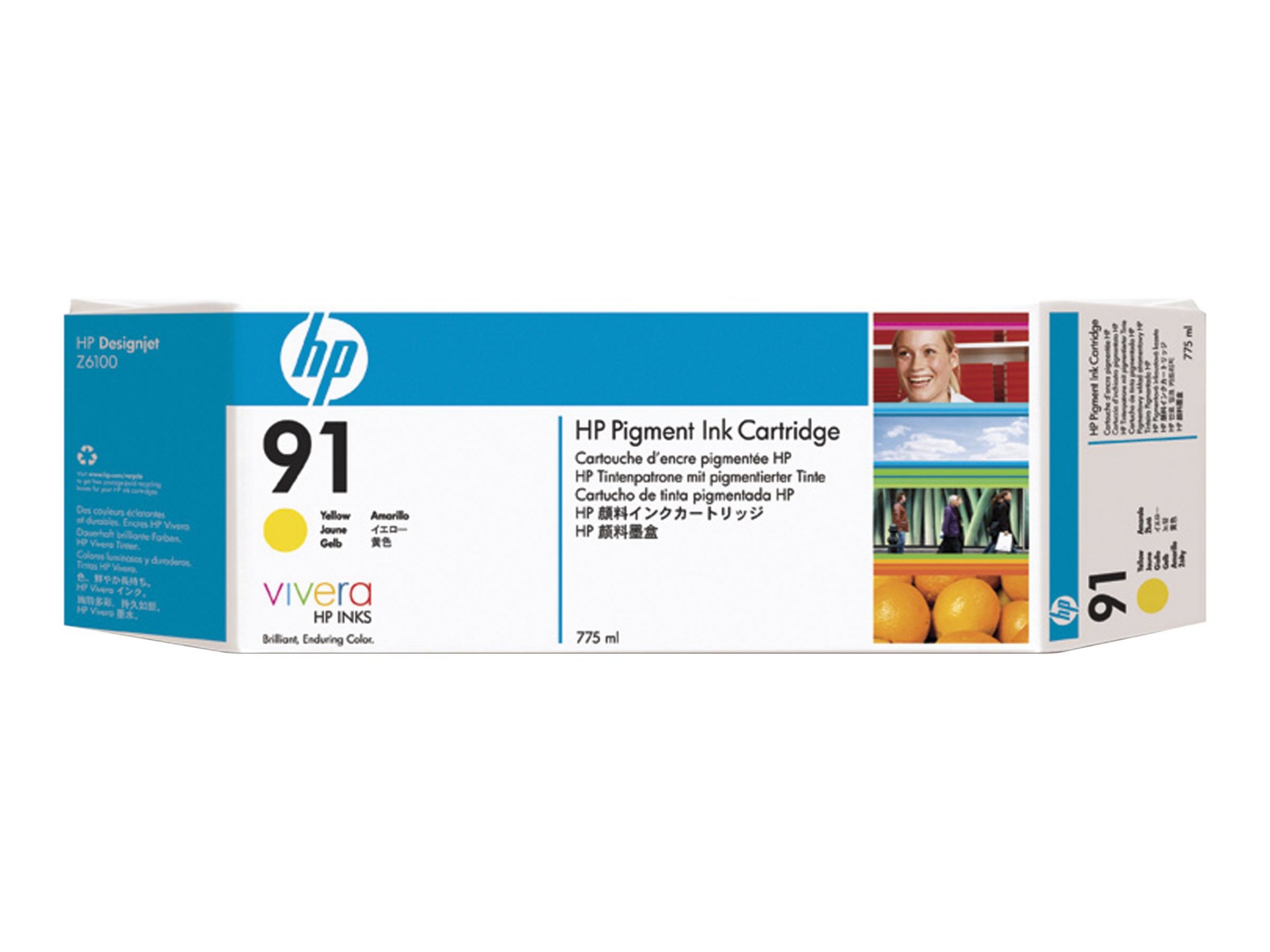 Thumbnail 2 of 5 for HP 91 (C9469A) Original Ink Cartridge - Single Pack