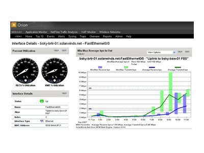 Thumbnail 4 of 5 for SolarWinds NetFlow Traffic Analyzer Module for SolarWinds SL100 - license + 1 Year Maintenance - 1 license