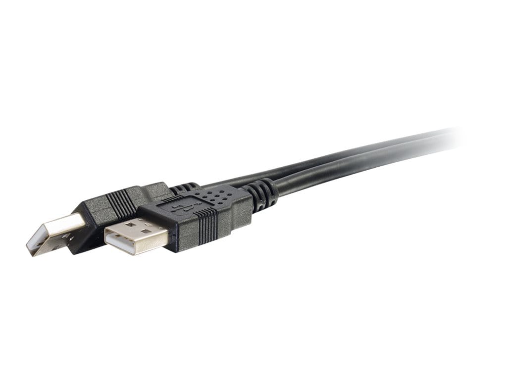 C2G 6.6ft USB Cable - USB A to USB A Cable - USB 2.0 - Black - M/M