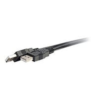 C2G 6.6ft USB Cable - USB A to USB A Cable - USB 2.0 - Black - M/M