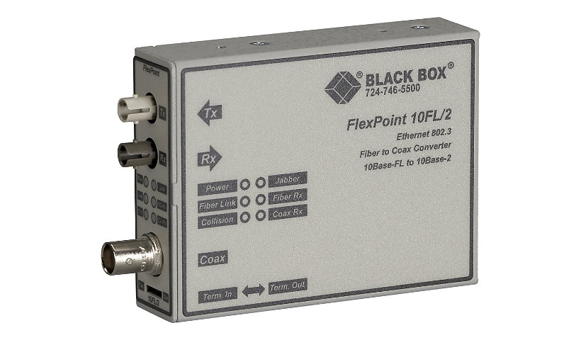 Black Box FlexPoint - media converter - 10Mb LAN