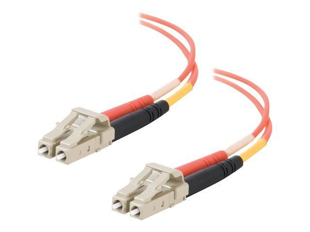 C2G LC-LC 62.5/125 OM1 Duplex Multimode PVC Fiber Optic Cable (LSZH) - patch cable - 3 m - orange