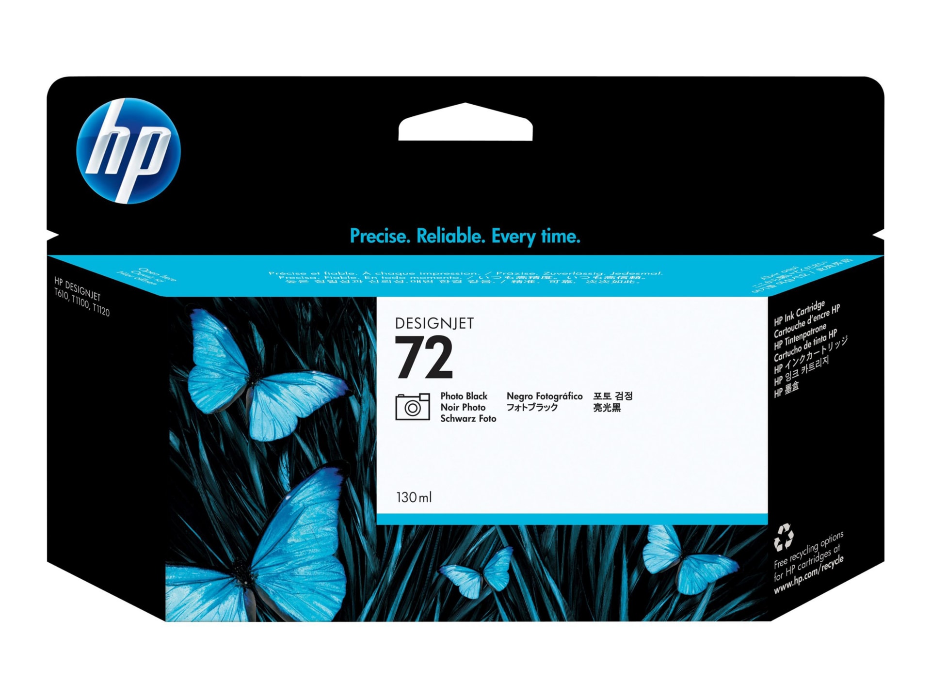 HP 72 (C9370A) Original Inkjet Ink Cartridge - Single Pack - Photo Black - 1 Each