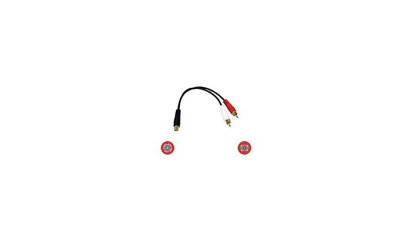 C2G Value Series 6in Value Series One RCA Female to Two RCA Male Y-Cable - audio cable - 5.9 in