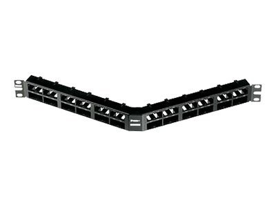 Panduit MINI-COM High Density Modular - patch panel - 1U - 19"