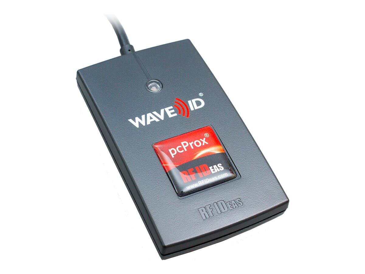 rf IDEAS WAVE ID Solo Keystroke ioProx USB Black Reader - RF proximity reader - USB