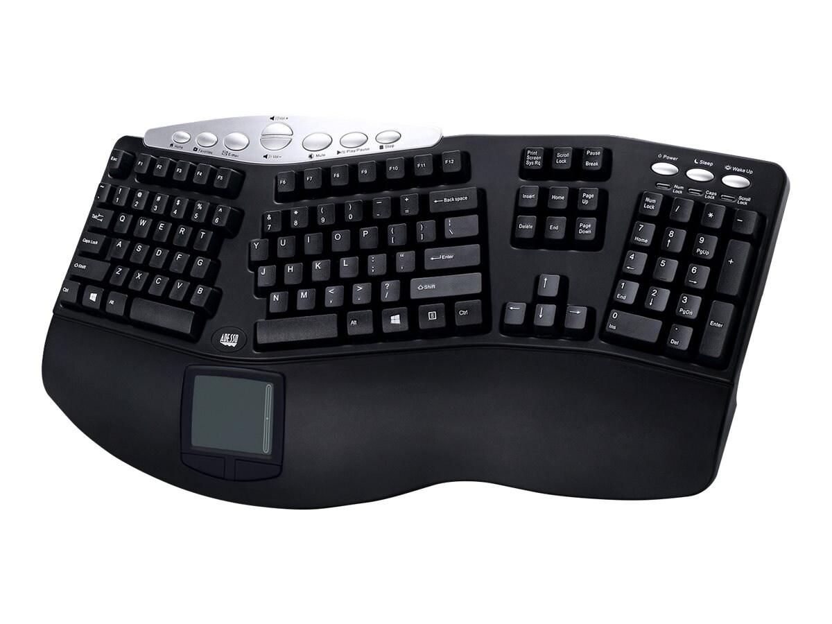 Adesso Tru-Form Ergonomic Keyboard 308UB