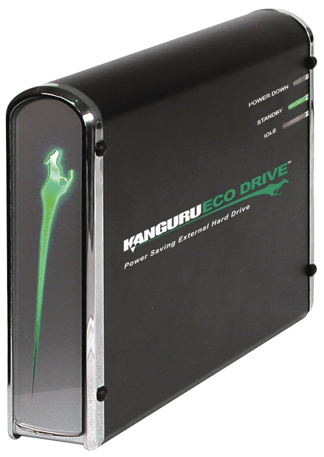 Kanguru Eco Drive™ - USB2.0 3.5” - 80GB External Eco-Friendly Hard Drive