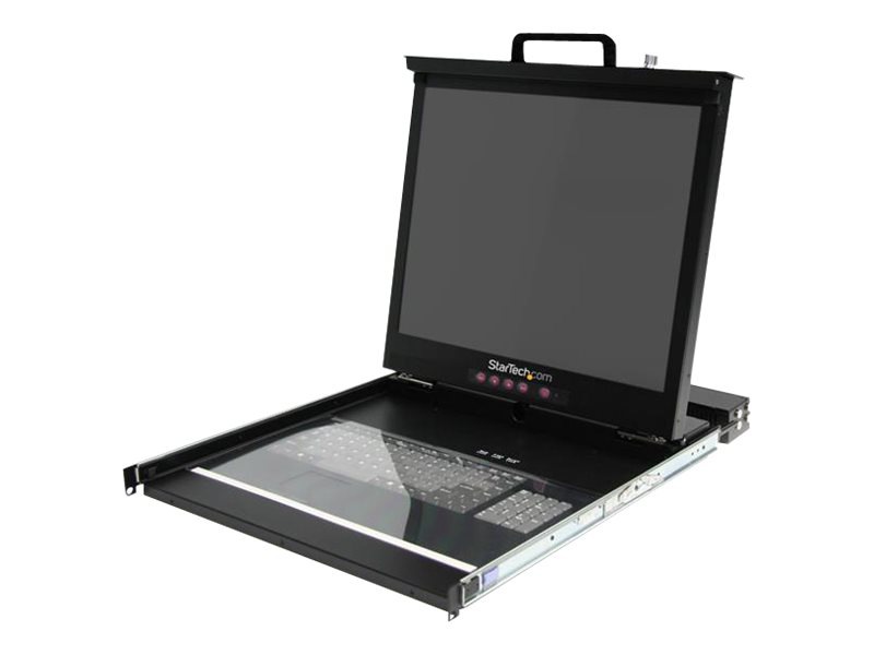 StarTech.com 1U 19" Rackmount LCD Rack Console w/ 16 Port KVM