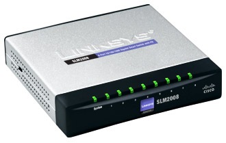 Cisco SLM2008 8-port Gigabit Smart Switch - PD/AC power

