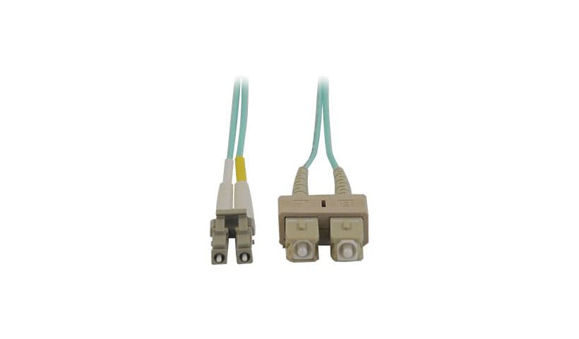 Eaton Tripp Lite Series 10Gb Duplex Multimode 50/125 OM3 LSZH Fiber Patch Cable (LC/SC) - Aqua, 2M (6 ft.) - patch cable