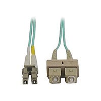 Eaton Tripp Lite Series 10Gb Duplex Multimode 50/125 OM3 LSZH Fiber Patch Cable (LC/SC) - Aqua, 2M (6 ft.) - patch cable