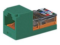 PANDUIT 1 PORT MODULAR JACK IDC CAT5 GREEN