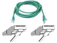 Belkin Cat6 75ft Green Ethernet Patch Cable, UTP, 24 AWG, Snagless, Molded, RJ45, M/M, 75'