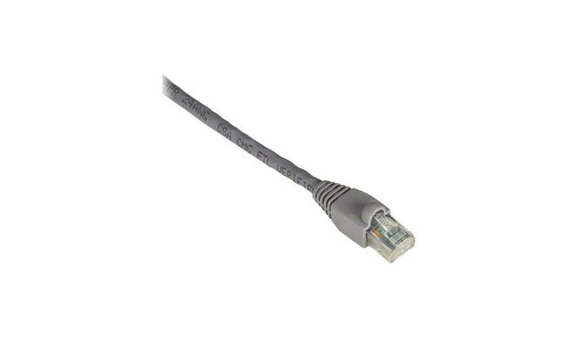 Black Box GigaTrue 1ft Cat6 550Mhz Gigabit UTP Gray Snagless Patch Cable 1'