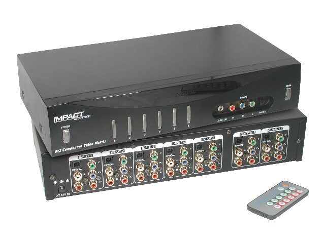 C2G 6x2 Component Video + Stereo Audio + TOSLINK Digital Audio Matrix Selec