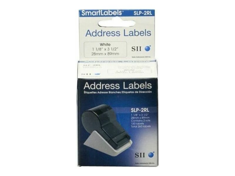 thumbnail image 2 of Seiko Instruments Smart Label Printer Labels – SLP-2RL – White Address Labels (New) 2 of 4
