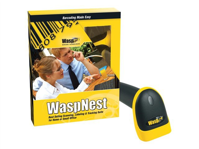 WaspNest WLR8900 CCD LR Barcode Scanner Suite - USB - box pack