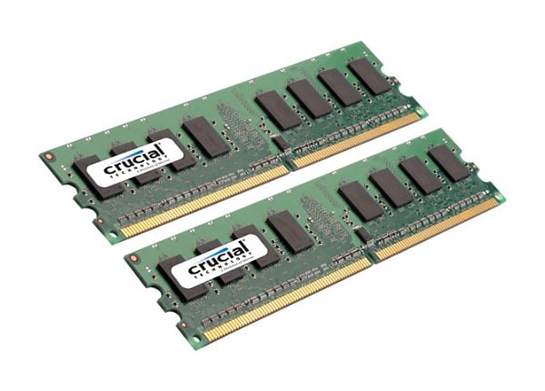 Crucial - DDR2 - 8 GB : 2 x 4 GB - DIMM 240-pin