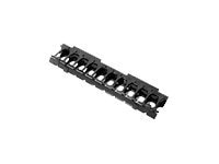 CPI Horizontal Cable Manager - 23 in W - 1U - Black - Steel - Open Frame Ra