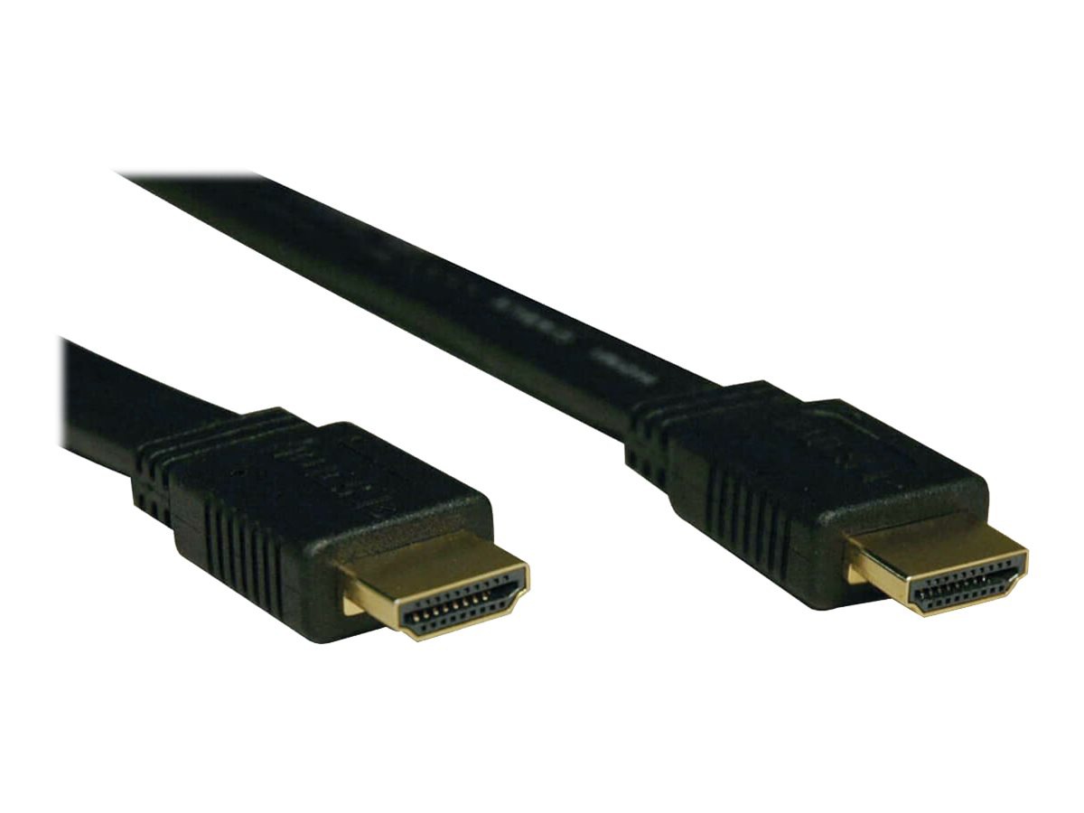Tripp Lite 10ft High Speed HDMI Cable Digital Video with Audio Flat Shielded 4K x 2K M/M 10' - HDMI cable - 10 ft
