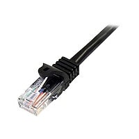 StarTech.com Cat5e Ethernet Cable 50 ft Black - Cat 5e Snagless Patch Cable