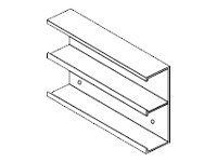 Wiremold Two-Compartment Base - cable raceway