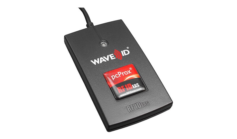 rf IDEAS WAVE ID Solo Keystroke INDALA USB Black Reader - RF proximity reader - USB